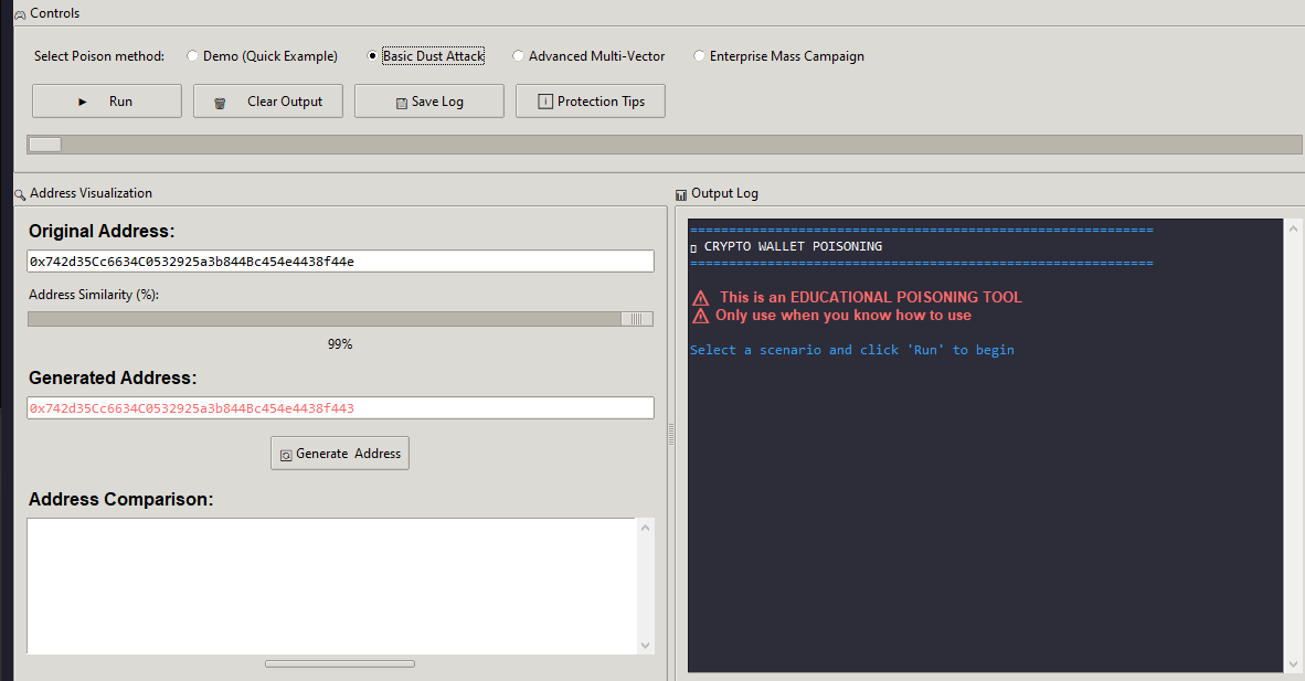 CRYPTO ADDRESS POISONING TOOL